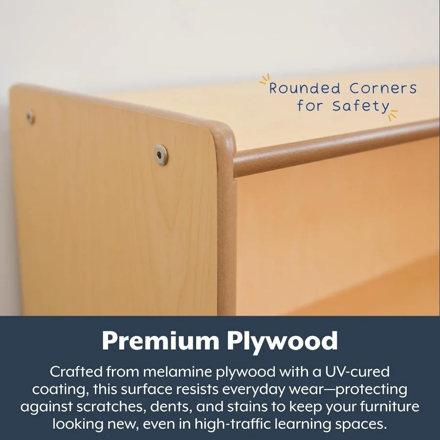 2Shelf Storage Unit for Preschool and Daycare Classrooms Ideal for Organizing Toys Books and Supplies with Durable Design Compa