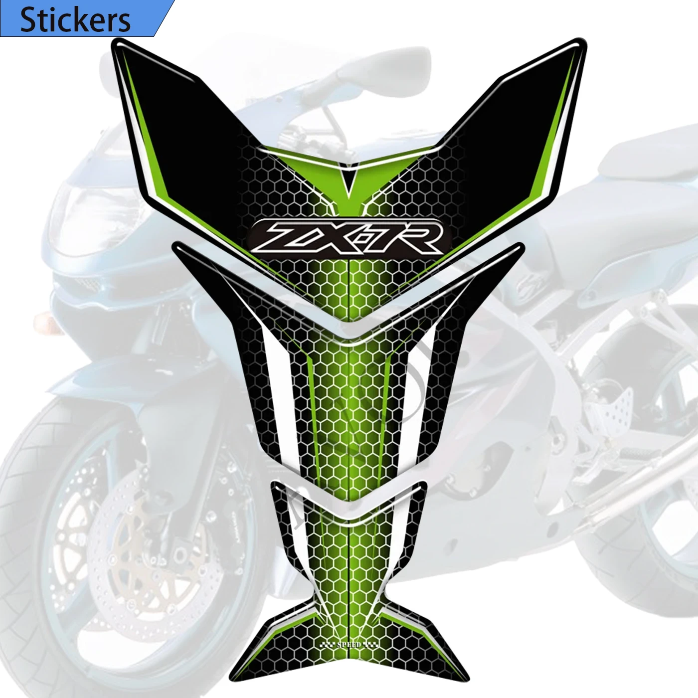 Fit Kawasaki Ninja ZX7R Motorcycle stickers Decals Emblem Logo Protector Gas Fuel Oil Kit Knee Tank Pad