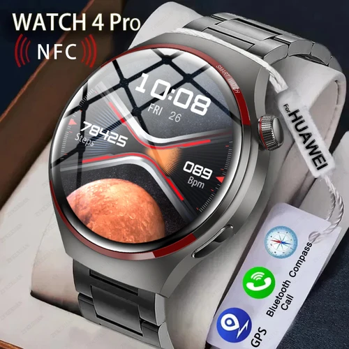 화웨이 워치 4 프로 스마트 워치 남성 GT4Pro AMOLED HD 스크린, 블루투스 통화, GPS, NFC, 심박수, 스포츠 스마트워치, 여성, 2024 신제품 