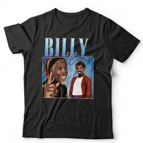 Billy Ocean Appreciation T Shirt Homage Throwback Stag Hen Do Funny