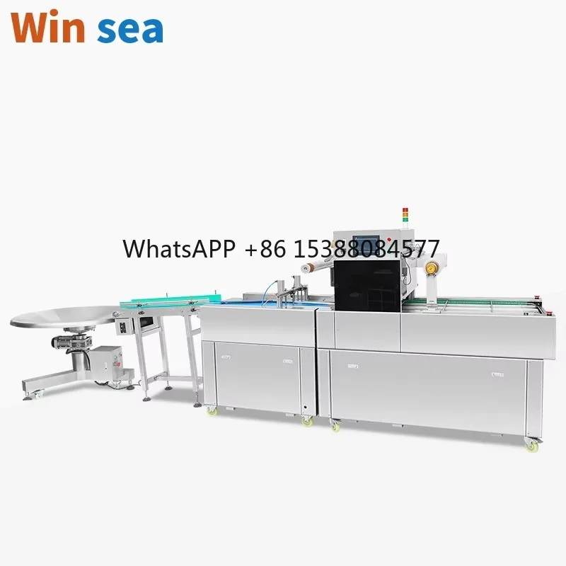 Fully Automatic High Speed Meat Vaccuum Skin Packaging Machinery Beef Salmon Vegetable Machine With High Quality