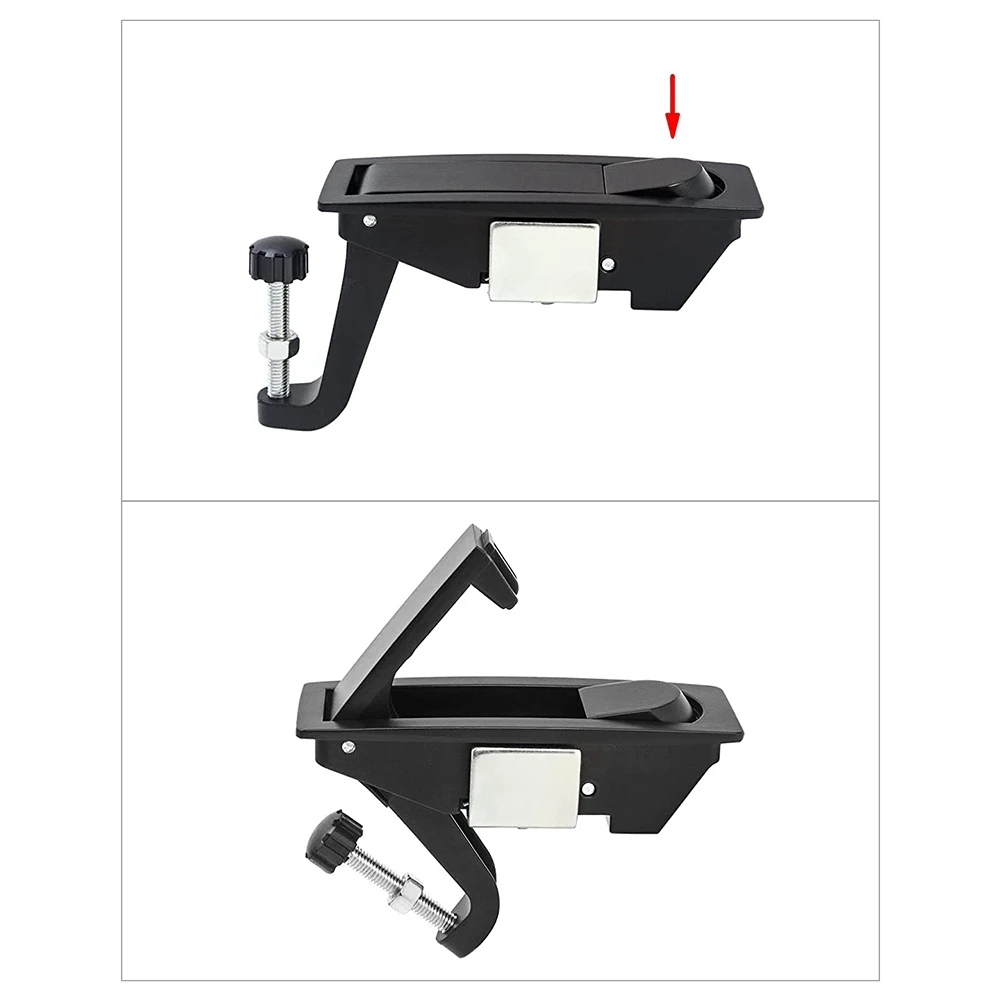 AT44-4Pcs Compression Latch Lock Zinc Alloy Flush Lever Latch Adjustable Grip Range 0.04 Inch-0.94 Inch