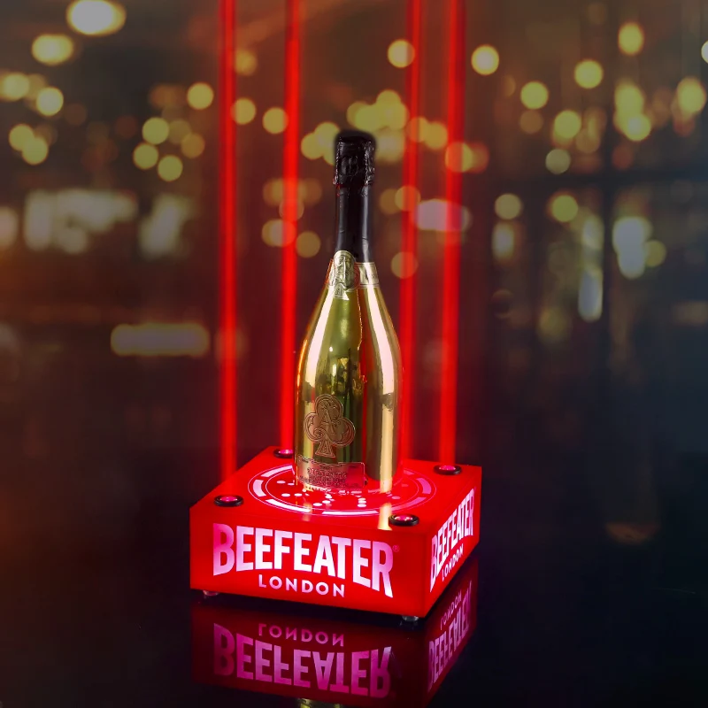 High-End Bespoke LED Bottle Display RackFactory VIP Customers Service Bottle Display Factory Price Nightclub Bottle Glorifier LE