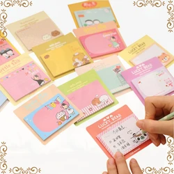 Wholesale Stationery memo pads Cute N times Sticking Message Stickers Cartoon Creative Notebook Small Gift