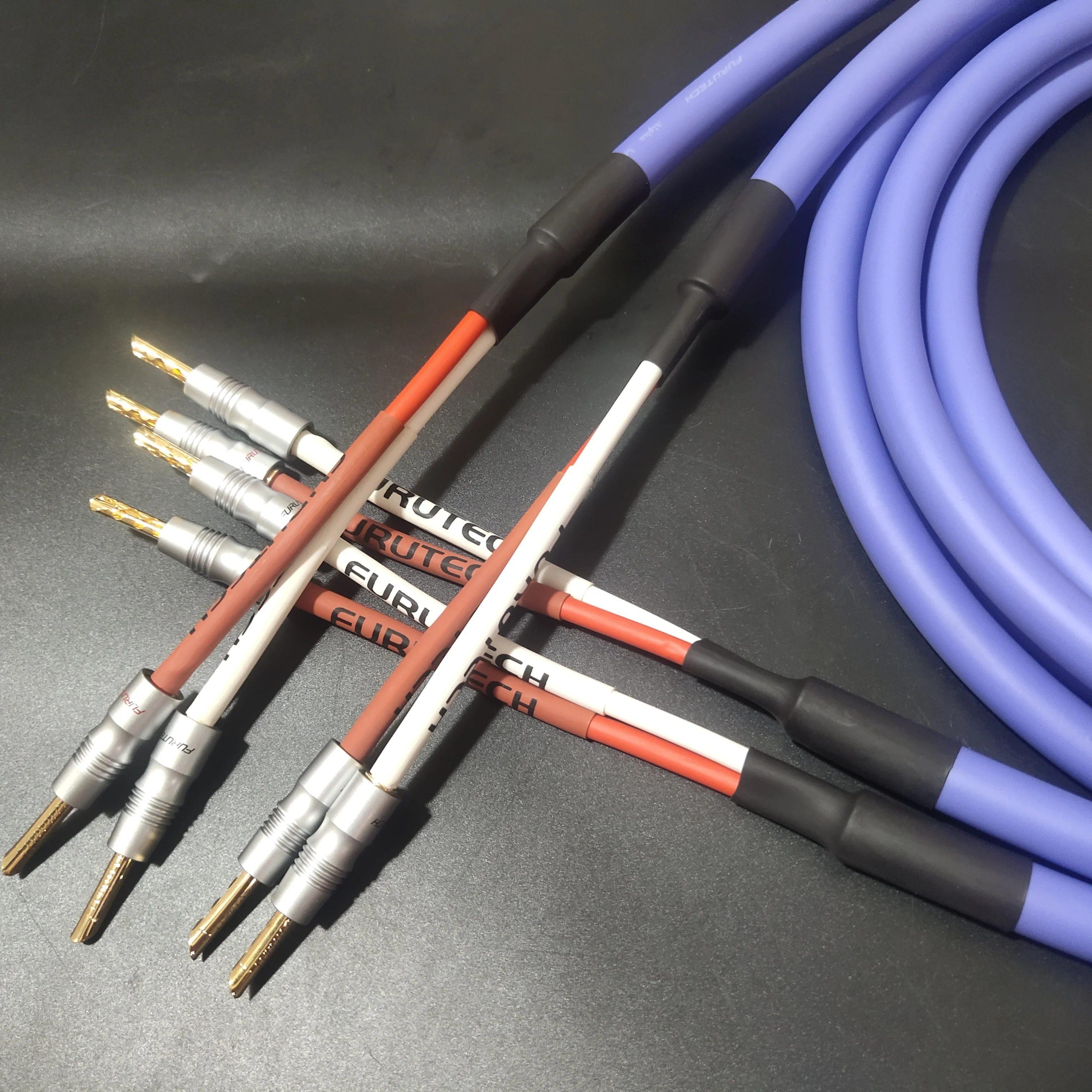 Kabel głośnikowy Furutech model flagowy FS-α36 alfa-occ audiofilski wzmacniacz audio hi-fi upgrade cable z oryginalną wtyczka bananowa