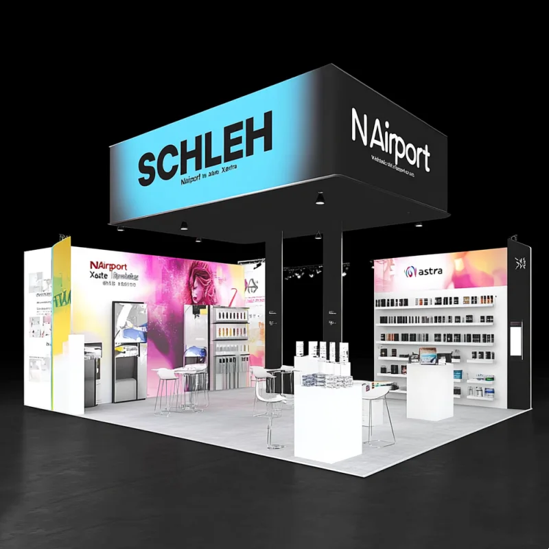 Innovative 6x6m Portable Beauty Exhibition Trade Show Booth Display SEG Light Box LED Booth Modular Exhibition Booth