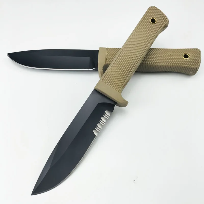 Outdoor portable camping straight knife high hardness tactical mountaineering camping sharp fishing hunting knife EDC tool