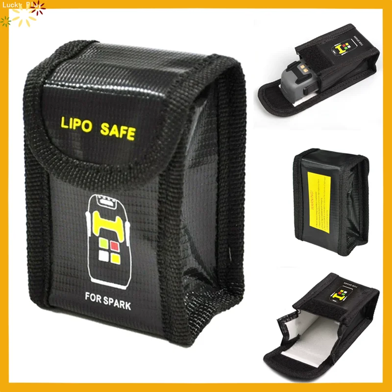 Lipo Battery Safety Bag Explosion Proof Fireproof 50x45x80mm Rc Drone Fpv Car Battery Storage Charging Protection Pouch Portable