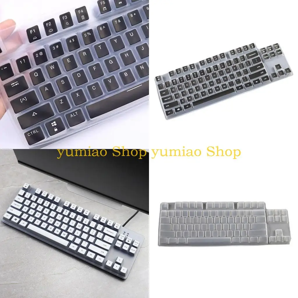 587B Laptop Keyboards Cover Protectors for K835 K855 Silicone Keyboards Film Transparents Skin Protective Accessories