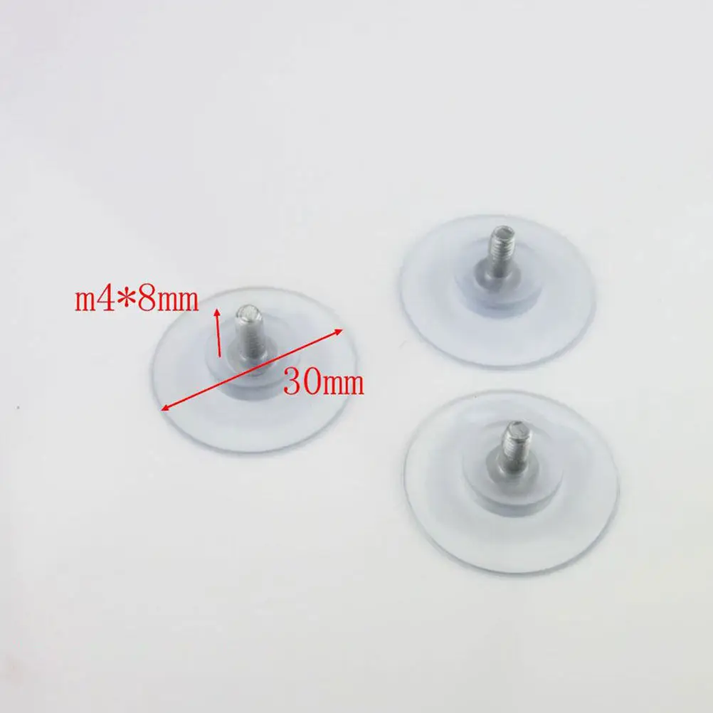 6Pcs Furniture Suction Cup PVC Glass Transparent 4Mm Anti-Collision Desk Hanger Pads for Kitchen Bathroom Window Use