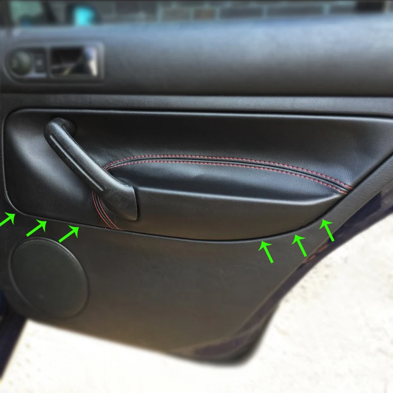 

only 4 Doors Car Soft Leather 1PC Passenger Door Armrest Cover For VW Golf 4 MK4 Bora Jetta 1999 2000 2001 - 2005 Interior Trim