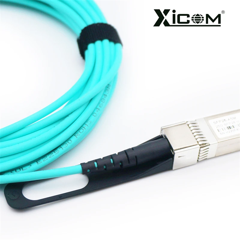 Xicom 25G SFP28 to SFP28 Active Optical Cable AOC OM3 SFP Cable 5/7/10/20M LSZH for /MikroTik/Cisco Ubiquiti Switch Fiber Optic