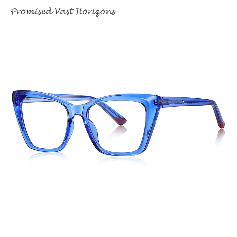 

Anti Blue Light Fashionable Optical Glasses for Women CP Temples South American Cat Eye Classic Three-dimensional Front Eyeglass
