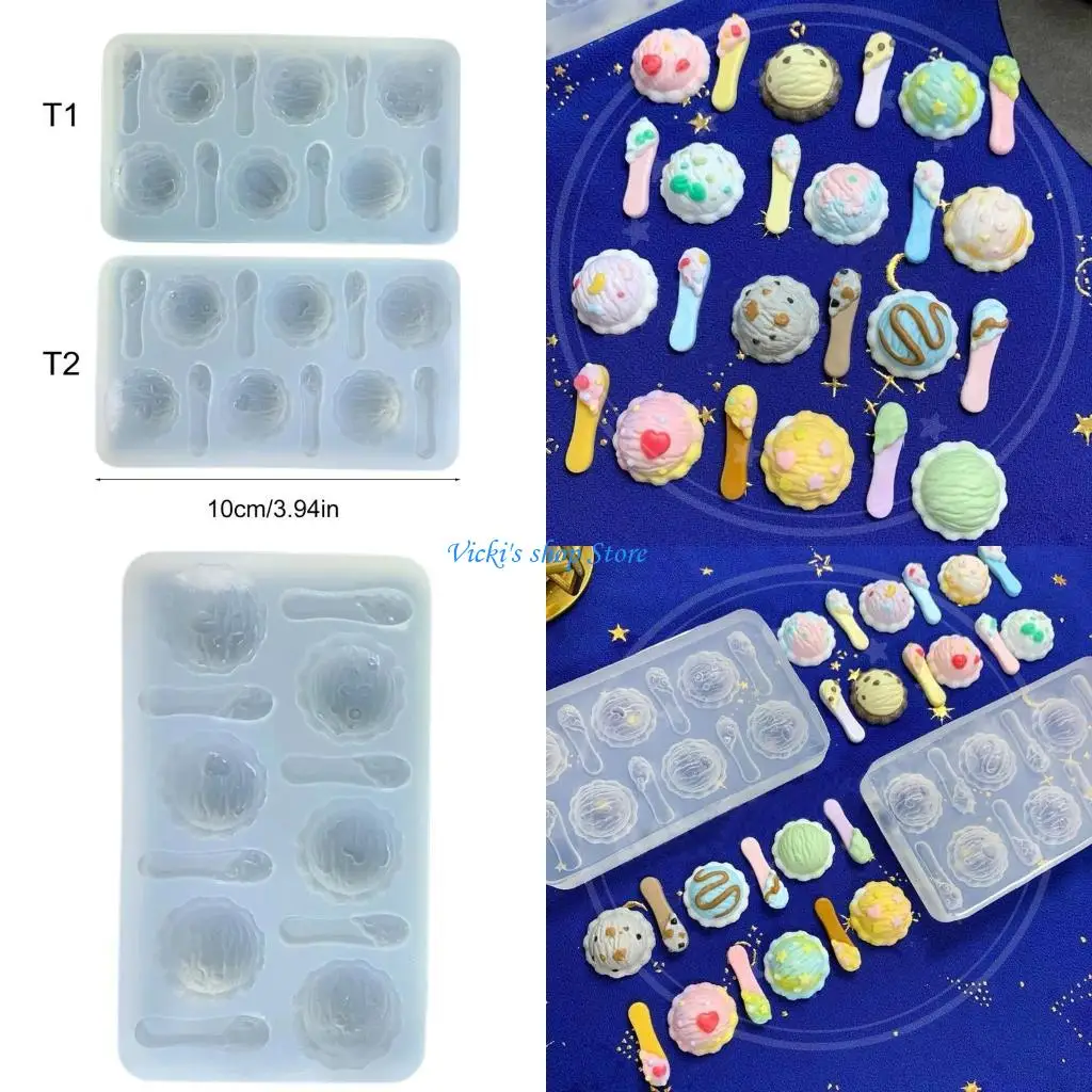 

Epoxy Mold Ice Cream Ball Silicone Mould Epoxy Resin Mold for Handmade Projects