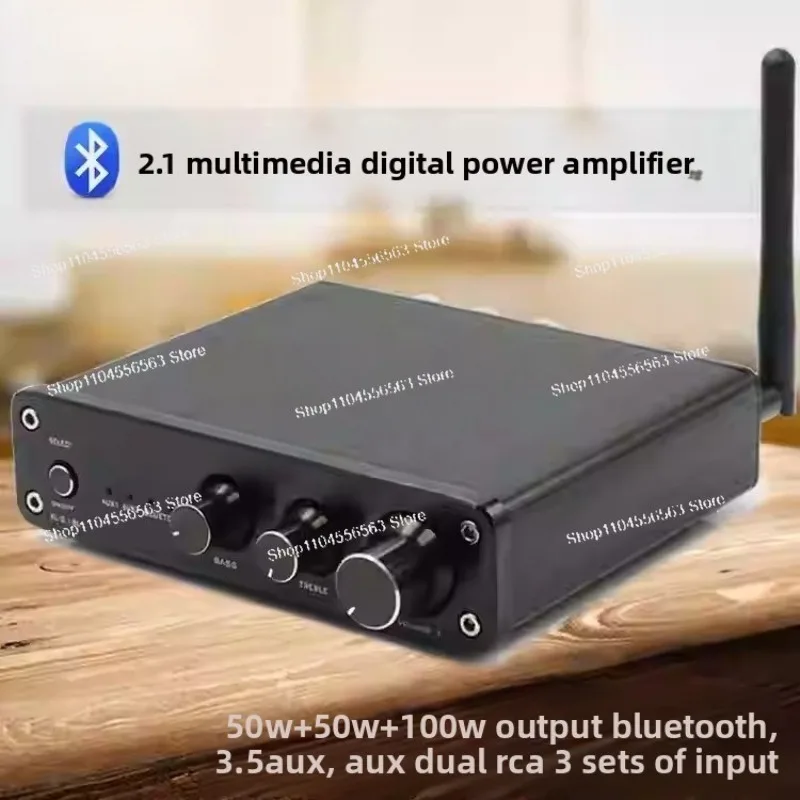 Audio B01 Bluetooth TPA3116D2 Subwoofer Amplifier 100W HiFi Stereo Digital 2.1 Class D Amp Bass Treble For Home Theater