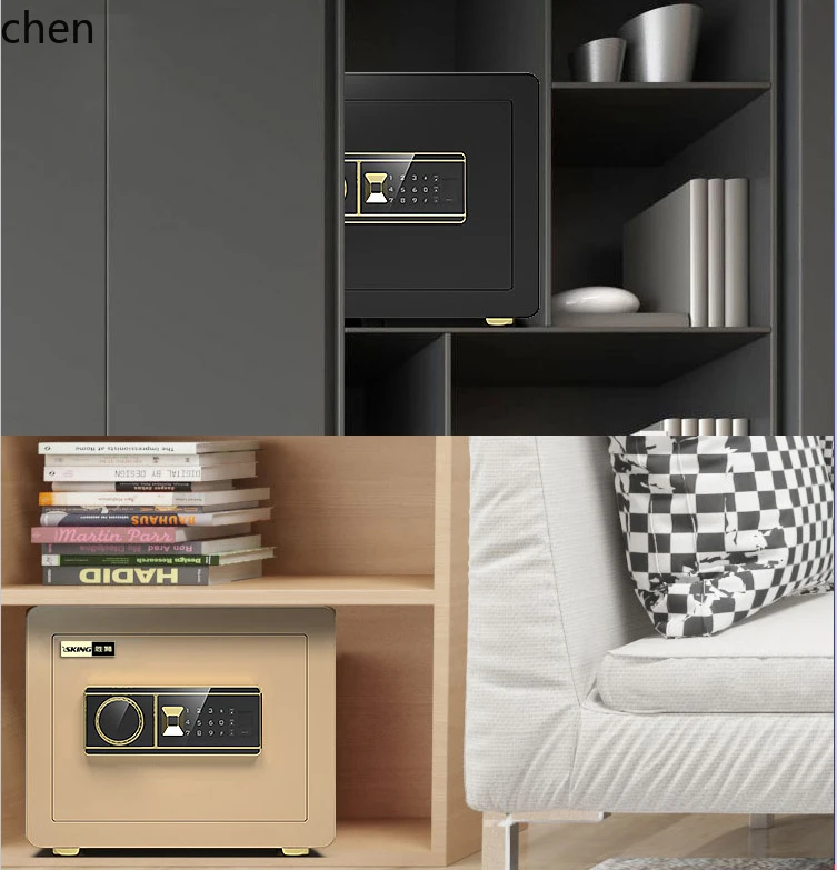 A3-16 new safe home password anti-theft hidden safe office bedside table integrated embedded fixed