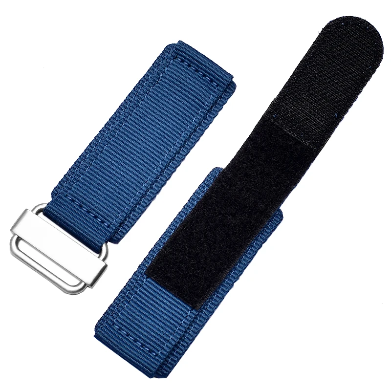 For Seiko Rolex Hook-and-loop fastener Nylon watch strap sport watchband nato strap Black blue green band High-quality buckle