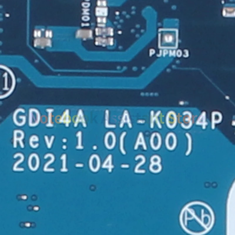 Placa base probada para ordenador portátil Dell 3400, 3501, 3500, LA-K034P, GDI4A 0, GGCMJ, SRK05, i5-1135G7