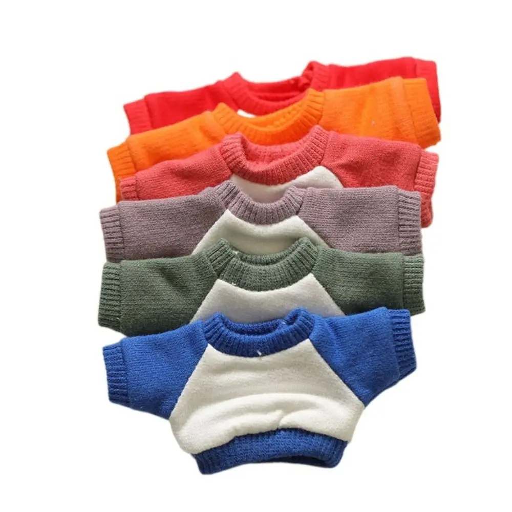 Hoodie T-shirt Cotton Clothes Undershirt Solid Color Stripe Clothes 15cm Accessories Hoodie No Attributes Clothes Cotton