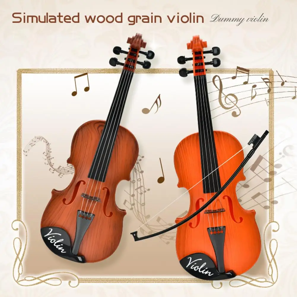 Crianças instrumento musical realista crianças violino brinquedo para música clássica aprendizagem educação precoce instrumentos musicais brinquedo presente