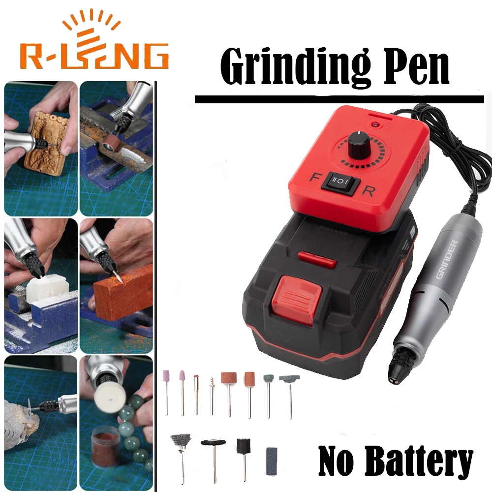 Cordless Portable for Lidl Parkside X20V Lithium Battery Grinder Drill Engraving Pen Grinding DIY Crafts Engraver Pen Adapter