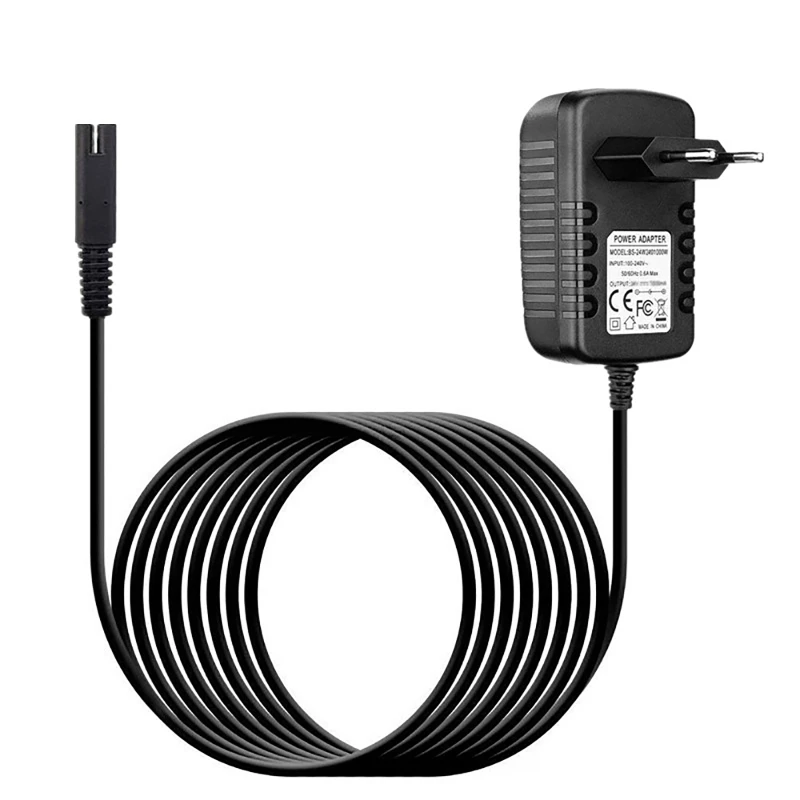 الاتحاد الأوروبي/الولايات المتحدة شاحن ل waterpik WP360W WP360C WP440C WP440W WP450EC WP450W WP450C WP460W WP460C WP465W سلك الطاقة اثنين الشق محول