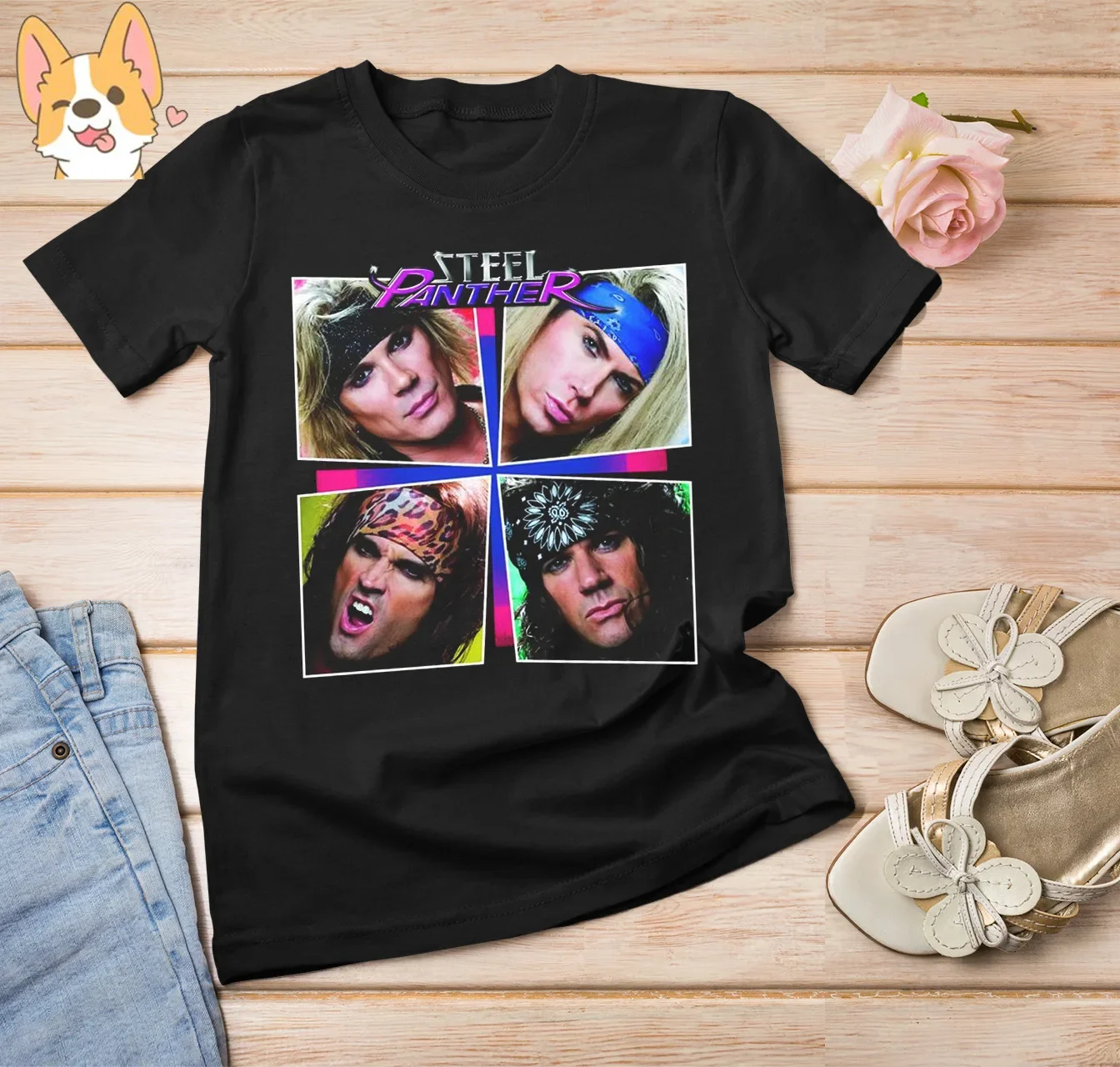 

New Steel Panther Band Black Men all size Fans shirt NG794