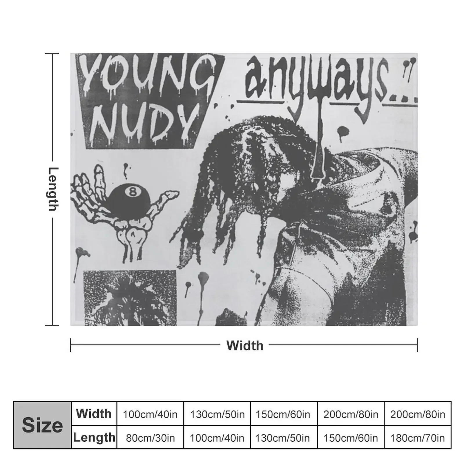 young-nudy anyways, nudy Throw Blanket Decorative Sofa Camping Thermal Picnic Blankets