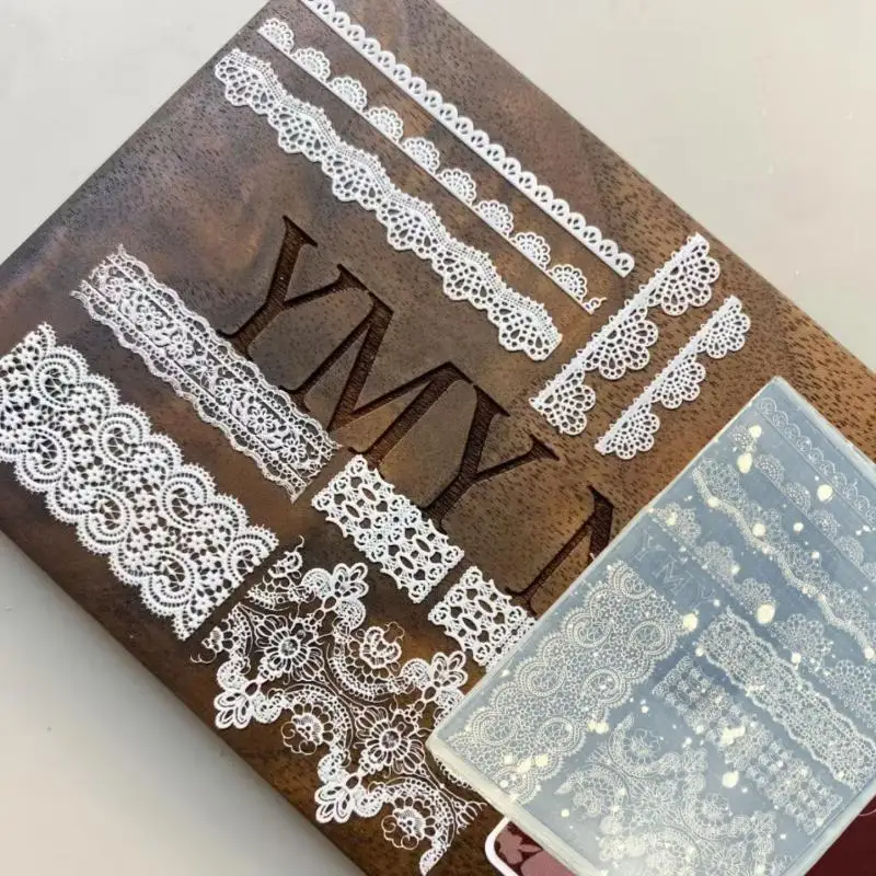 แม่พิมพ์ซิลิโคน 3 มิติ สำหรับทำเล็บลายลูกไม้ 1 ชิ้น สำหรับงานประดิษฐ์เครื่องประดับเล็บ แม่พิมพ์เล็บใส สำหรับตกแต่งเล็บ