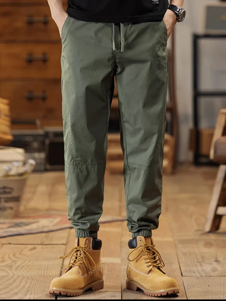 

Cargo Pants Men American Style Functional Landing Paratrooper Engineering Pants Men's Summer Trendy Brand Loose Straight Leg
