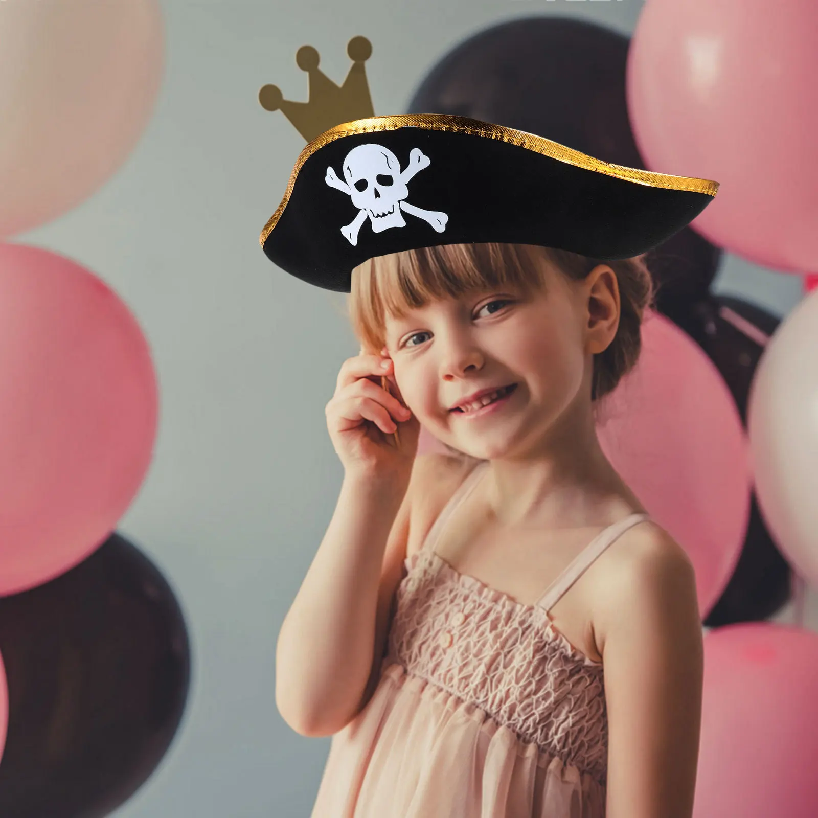 Set di 2 Maschere per Occhi, Accessori da Pirata per Ragazze, Ragazzi, Uomini e Donne, Forniture per Cosplay, Feste a Tema, Decorazioni per Mascherate