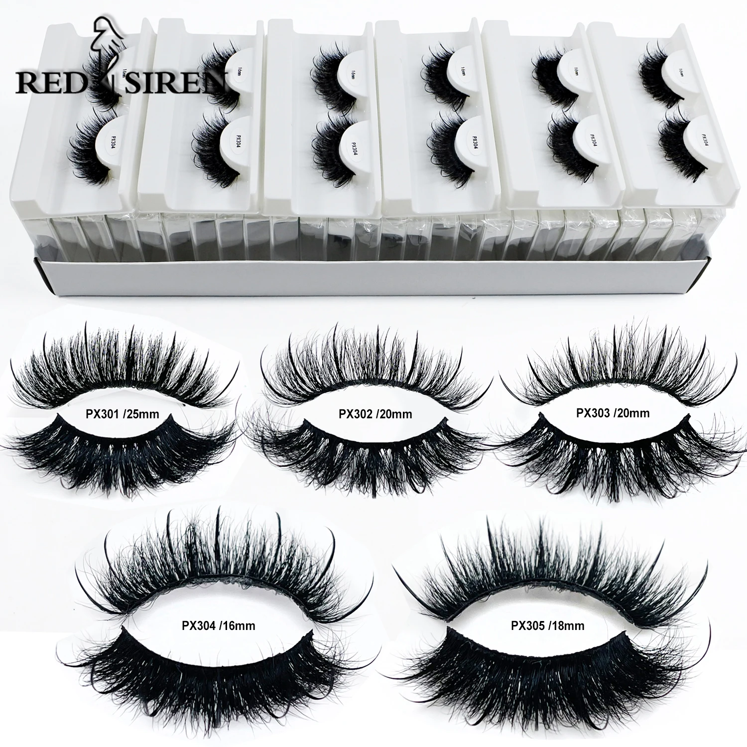 

5/10/30/50 Pairs Spikes Lashes Mink Fluffy wholesale bulk items 15mm25mm Natural Wispy Strip Lashes Bulk Makup Mink Eyelashes