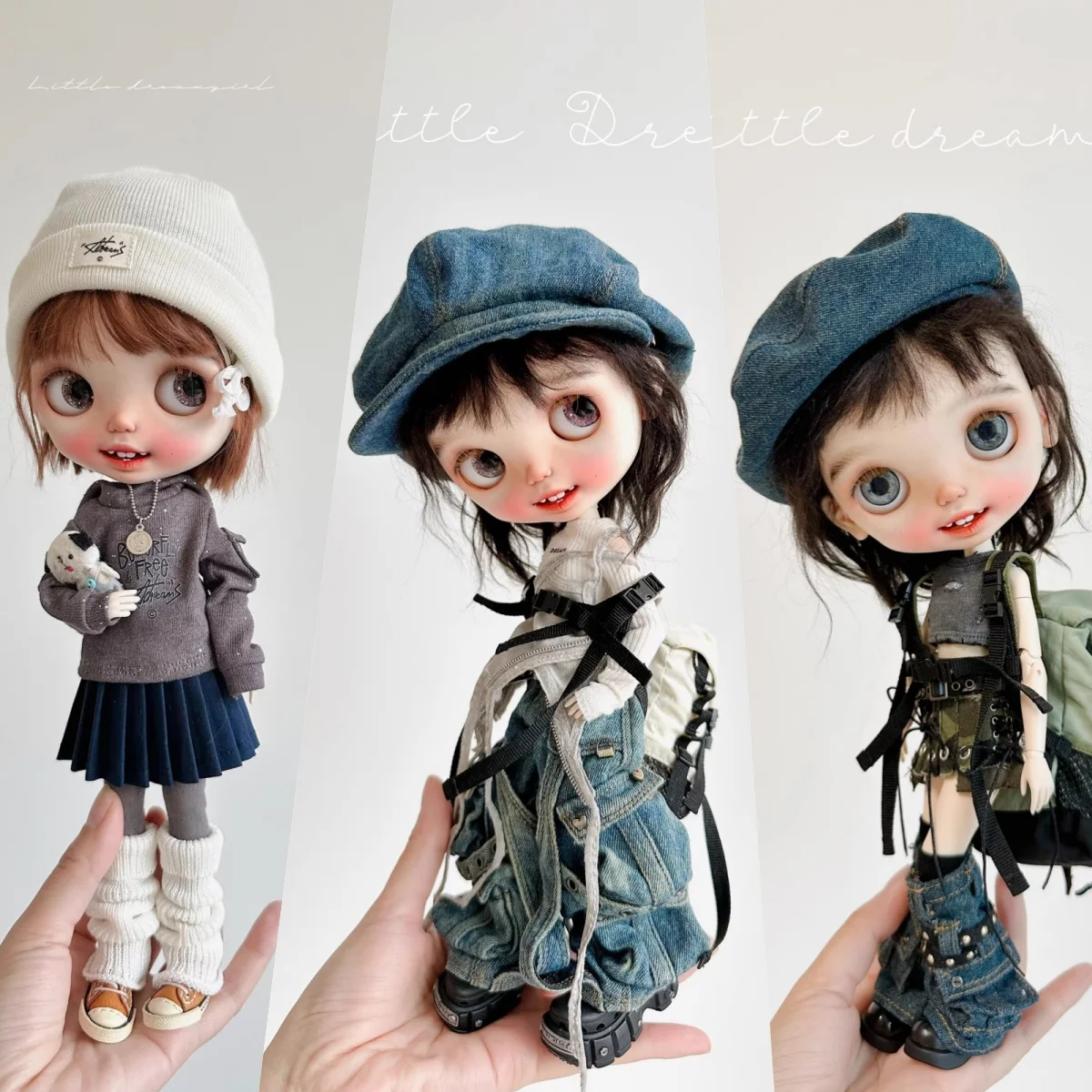 

【Без фигурки】Предзаказ: Коллекция головных уборов ручной работы для кукол (шапки, кепки-газетчики, береты) для фигурок девочек.