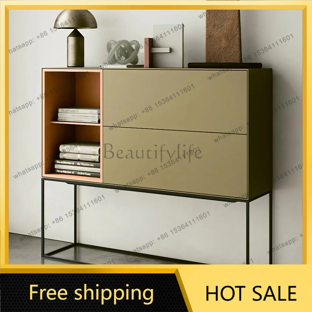 Factory Direct Italian Light Luxury Lacquer Sideboard Modern Simple Entryway Entryway Cabinet