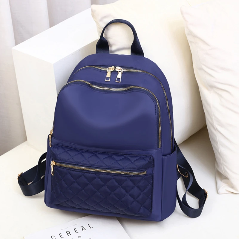 2024 Fashion Waterproof Oxford Backpack Women Black School Bags for Teenage Girls Large Capacity Fashion Travel Tote Backpack