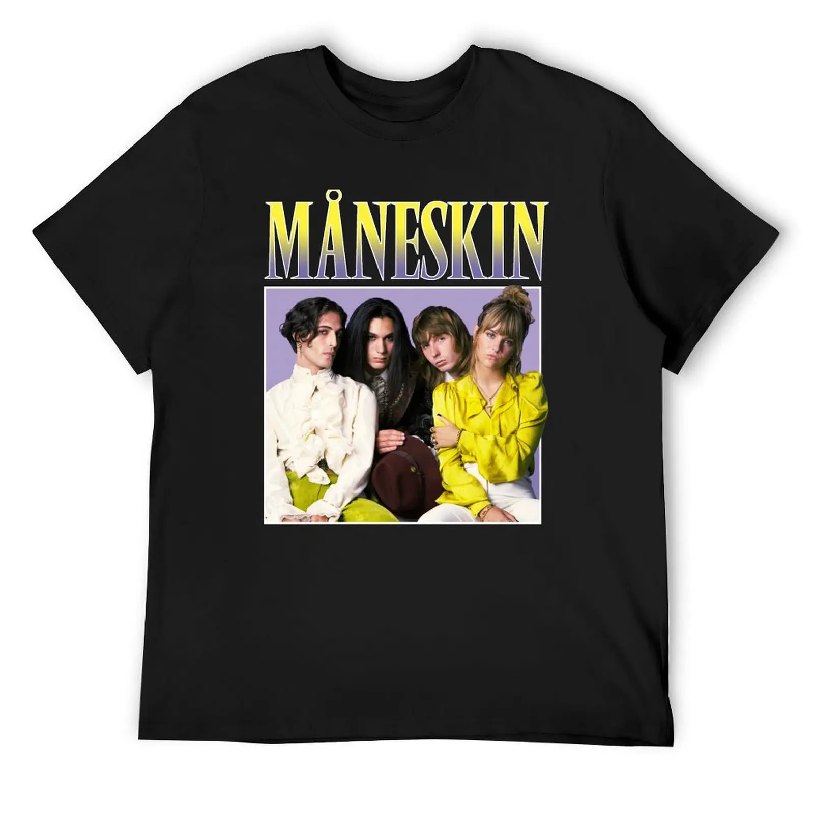 Maneskin M?neskin - Winners of Eurovision Song Contest 2021 Italy Zitti E Buoni Retro Vintage T-Shirt