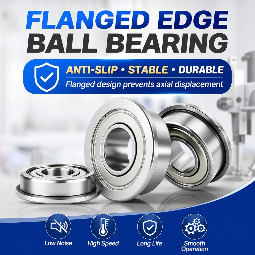 SMF117 SMF137 SF687 SF637 Flanged Miniature Ball Bearings, Shielded ZZ Deep Groove Flange Bearing for 3D Printer RC Motor Wheel