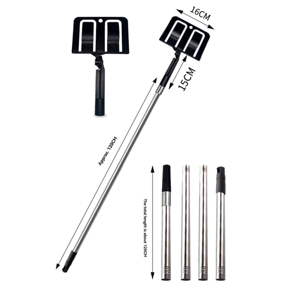 ABNJ Adjustable Angle Shield Holder Set Protect Splash-Proof Paint Baffle Grippers Long Rod Spraying Guards - view 4