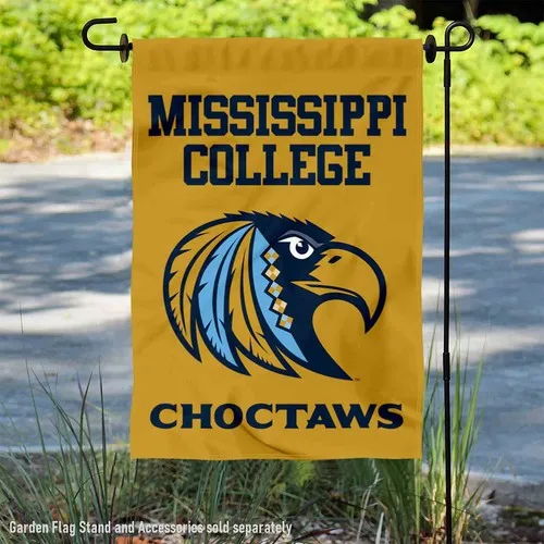 Mississippi College Choctaws Logo Garden Flag and Yard Banner zzo