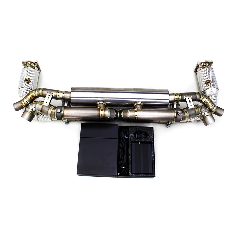 Custom Full Exhaust System For Porsche 911 991/991.2 Turbo 2017-2019 Header Downpipe OEM Factory Valve Catback Muffler