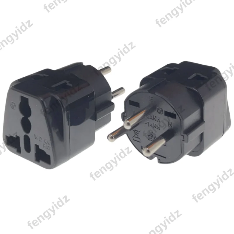 fengyidz ISRAEL Travel Adapter 2 Way Outlet Power Plug Change AU/ US/EU/UK to Israeli 3 Pin Grounded Plug Adaptor 10A 250V
