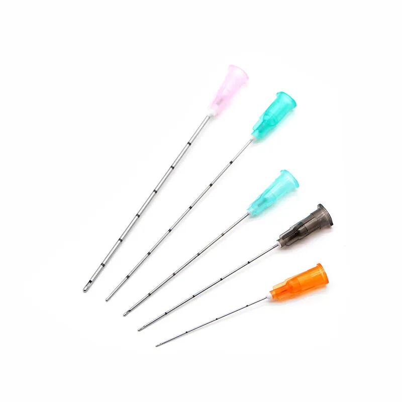 10pcs Disposable Blunt Tip Micro Cannula Needles Assorted Sizes 18G-30G for Medical Use