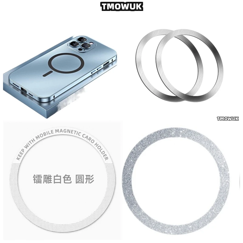 

For IPhone 13 14 15 16 Pro Max Plus Mini Magsafe, Enhanced Grip With Metal Ring.