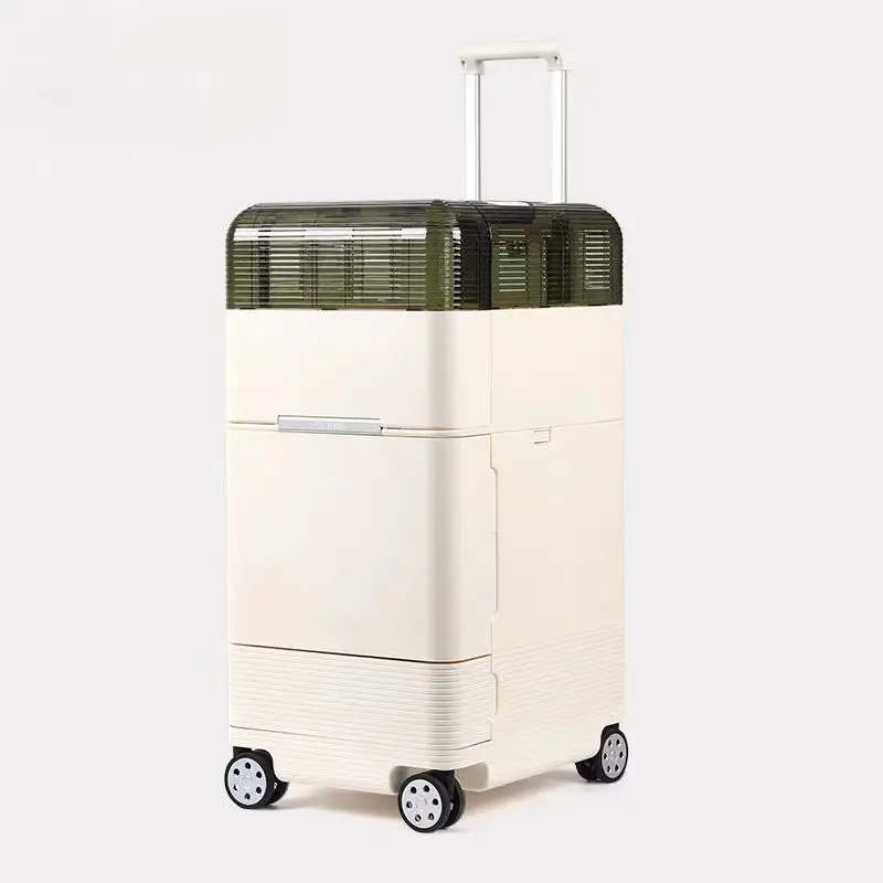 Pet Outing Trolley Double Layer Removable Cat Aviation Trolley Luggage Box Small Dog Car Dog Walking Artifact