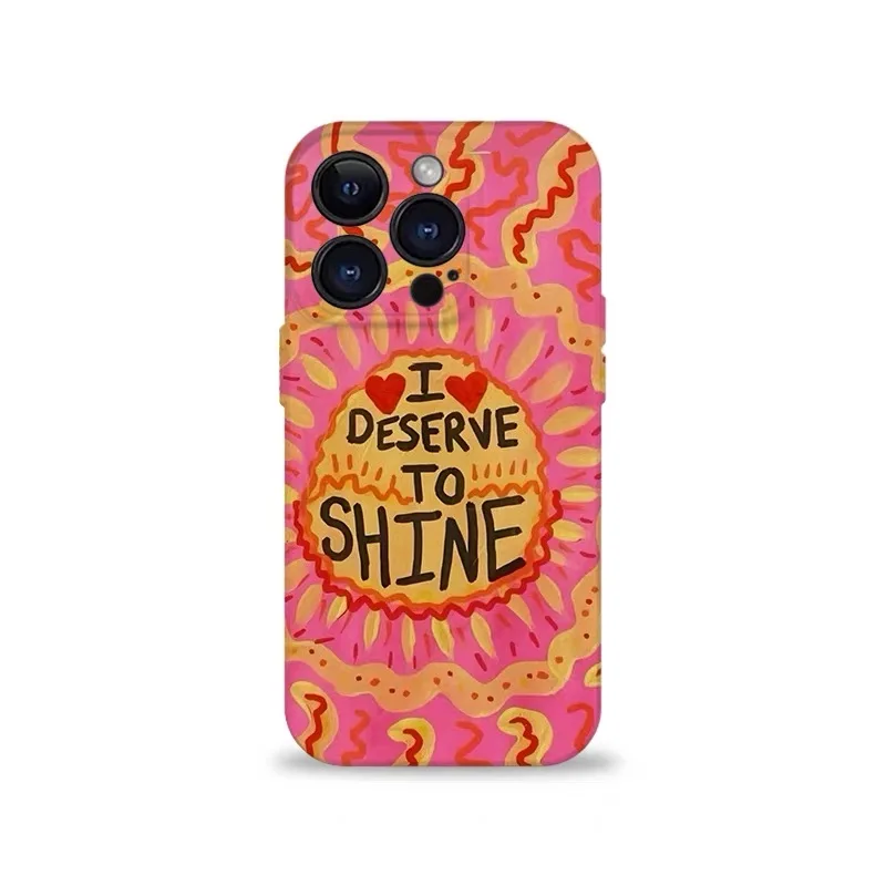 

Чехол для телефона Ins The Radiance of Pink Soul для IPHONE 17 Air 16E 15 PROMAX 14 Plus 13 12 MINI 11 PRO 16Plus XR, акриловый чехол для телефона