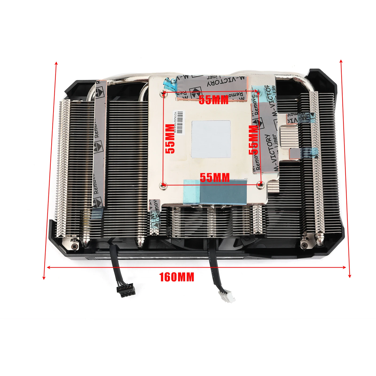 For Retrofit NVIDIA RTX A4000 Graphics Card Cooler Heat Sink New PNY RTX 3060 GPU HeatSink With Fan Replacement