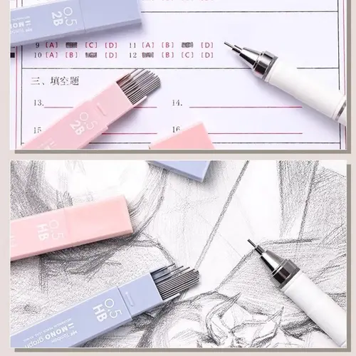 5pcs Japan Tombow Mechanical Pencil Lead MONO Graph 0.5mm Non Breakable Lead Student 2B/HB Activity Lead XCR5-MGL Art Supplies - Image 5