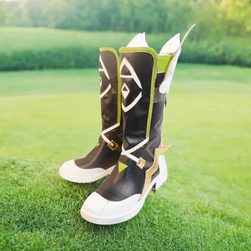Anime Game Genshin Impact Kachina Cosplay Schoenen Mannen Vrouwen Halloween Party Carnaval Rollenspel Outfit Prop Lange Laarzen