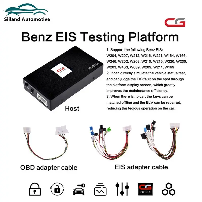 Oryginalny instrument analogowy CG MB CGDI MB Benz EIS ELV Platforma testowa Emulator Odczyt i zapis danych Zbieraj dla Mercedesa