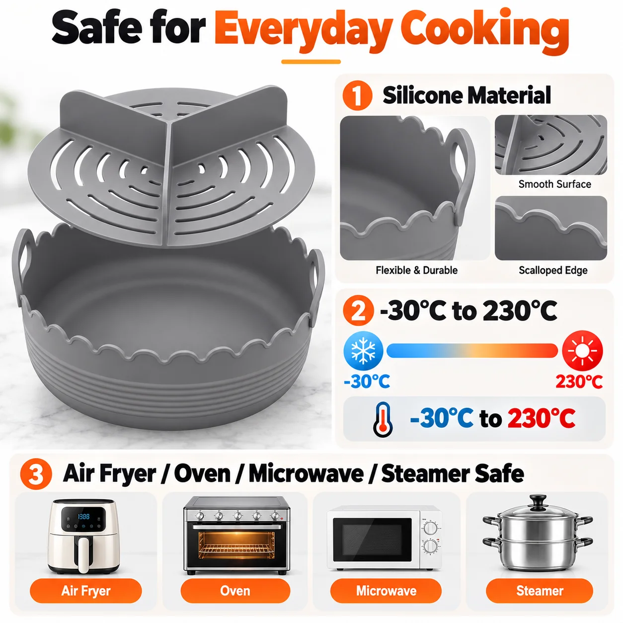 بطانة سيليكون قابلة لإعادة الا - مراجعة Microwave Oven وسعره